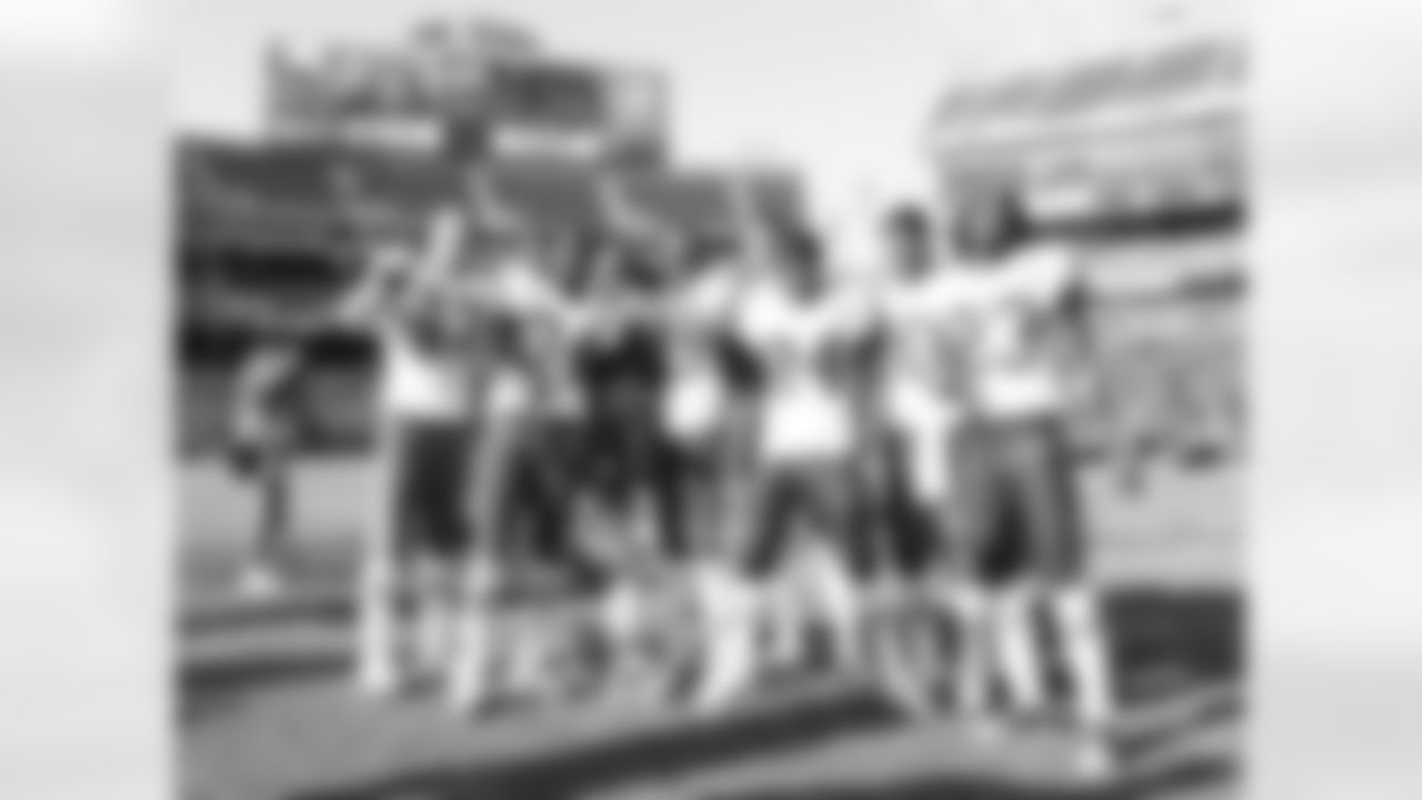 Kansas City Chiefs cornerback Brandon Carr (39) and his teammates in the secondary pose for a large group photo after the Oct. 23, 2011 away game against the Oakland Raiders. The Chiefs won 28-0.