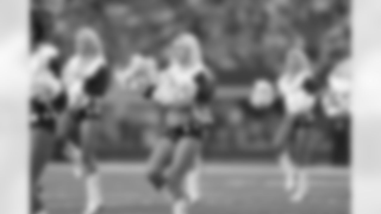21 December 2014: Cheerleaders Christmas halftime show
of the Dallas Cowboys during the Cowboys 42-7 win over the Indianapolis Colts at AT&T Stadium in Arlington, Texas. Photo by James D. Smith/Dallas Cowboys