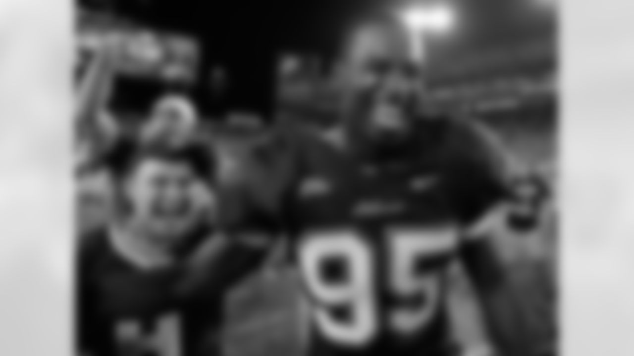 George Selvie after a victory at South Florida.