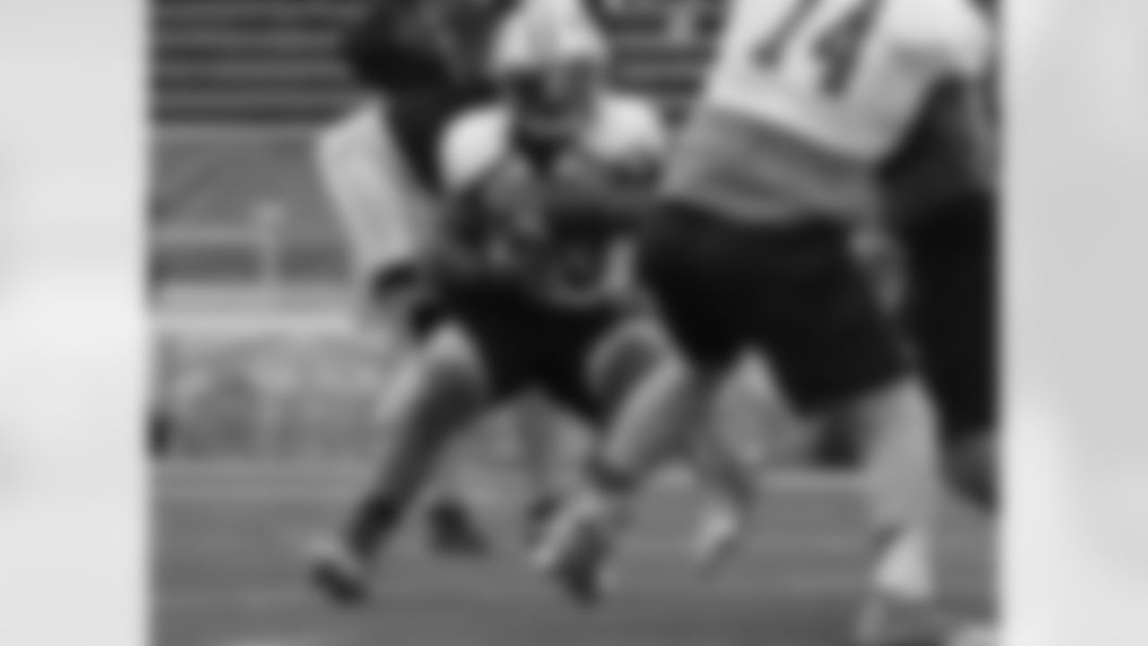 James White from Wisconsin is one of only 3 running backs on the North roster.