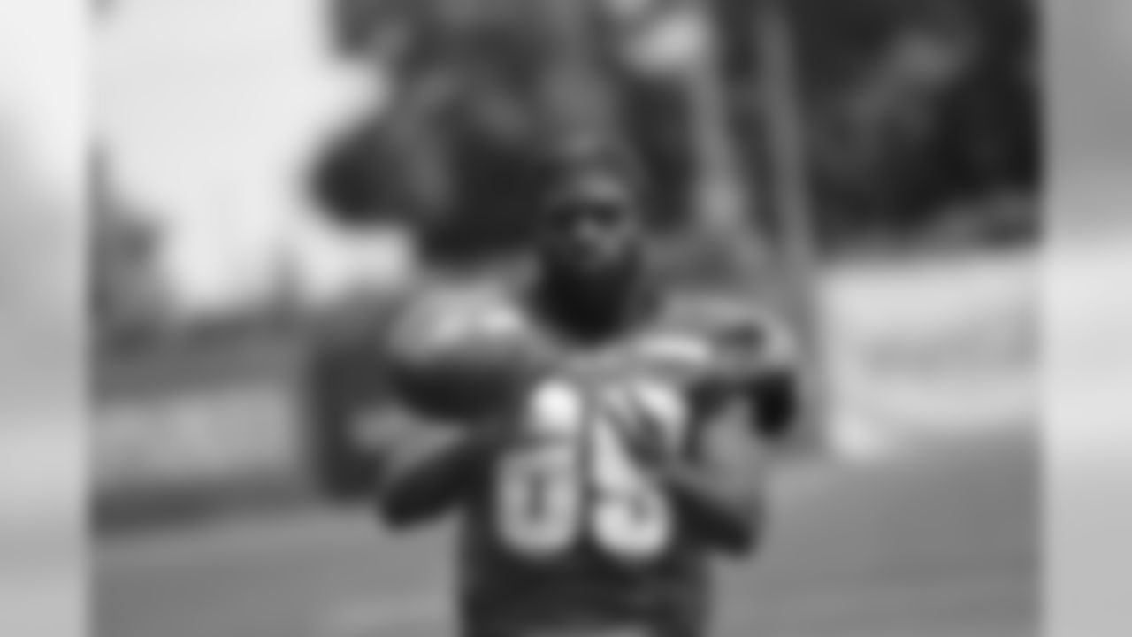 WR Josh Reese finishes up with a few catches