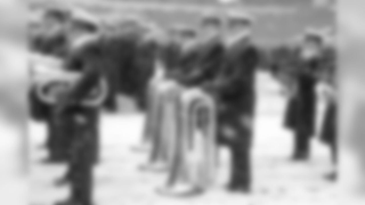 The Navy marching band.