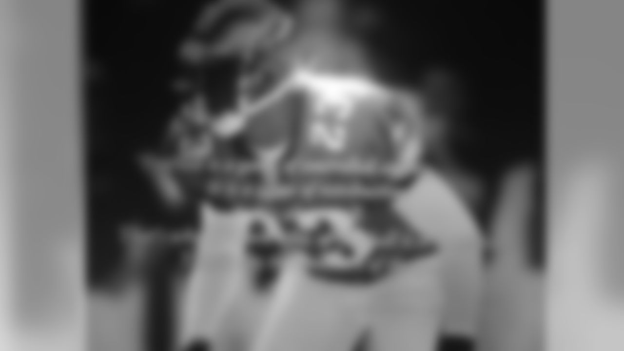 Cornerback Troy Vincent's photo is paired with the quote, "Football is a game of controlled anger. It is a game of retribution. It's about will. That's why the work ethic of football is so important. That's why the structure of the game is so important." - Keith Jackson, broadcaster