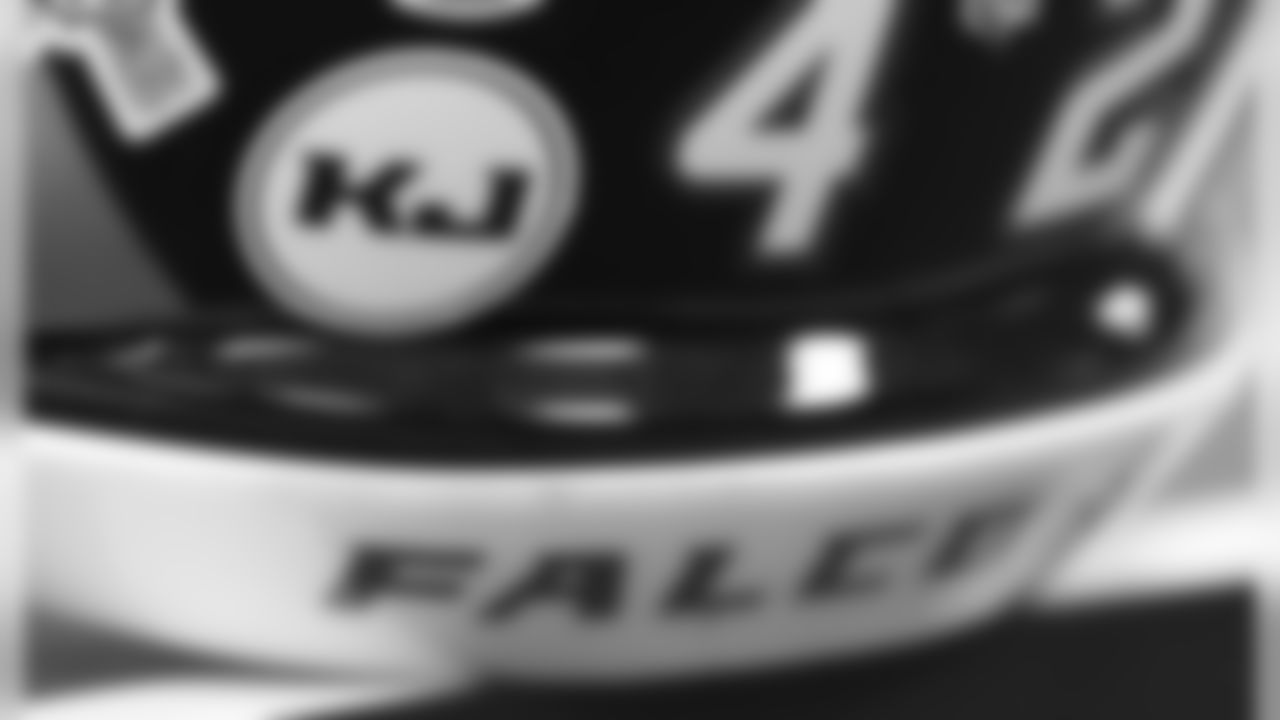 FB Patrick DiMarco will wear KJ for PFC Kalin Johnson, who grew up near the University of South Carolina where DiMarco attended.