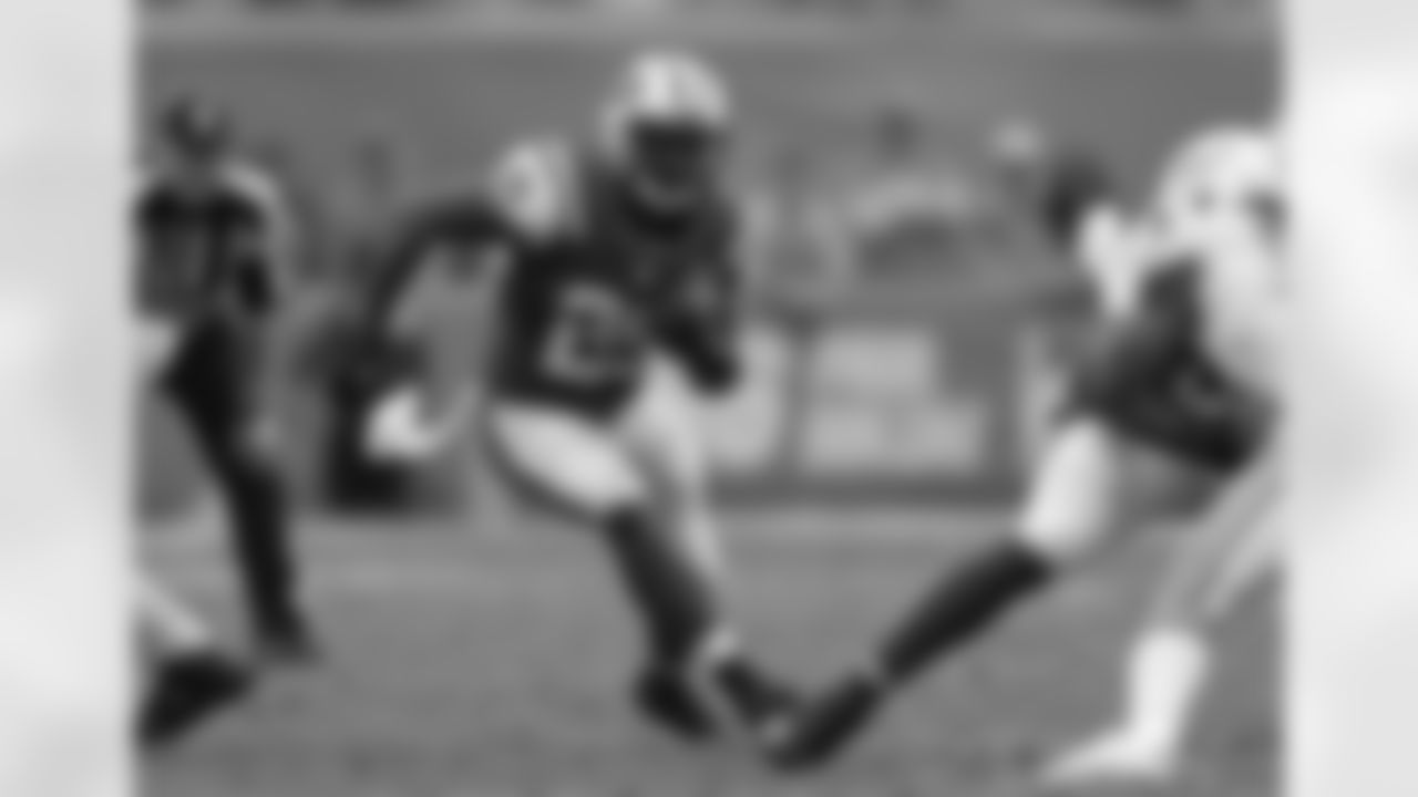 Powell also showed shiftiness out of the backfield, tied for second on the squad in receptions (36).