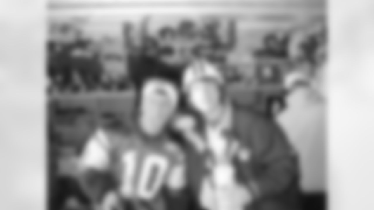 Martin Jennings, lifelong New Jersey resident and lifelong Jets fan, with friend Tom.