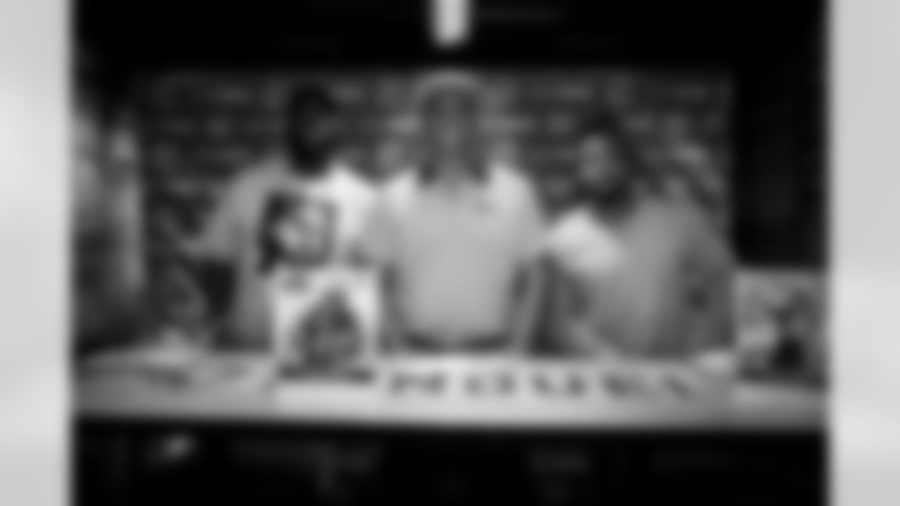 Muhammad Wilkerson (left), Anthony Becht (center), Marcus Williams (right)