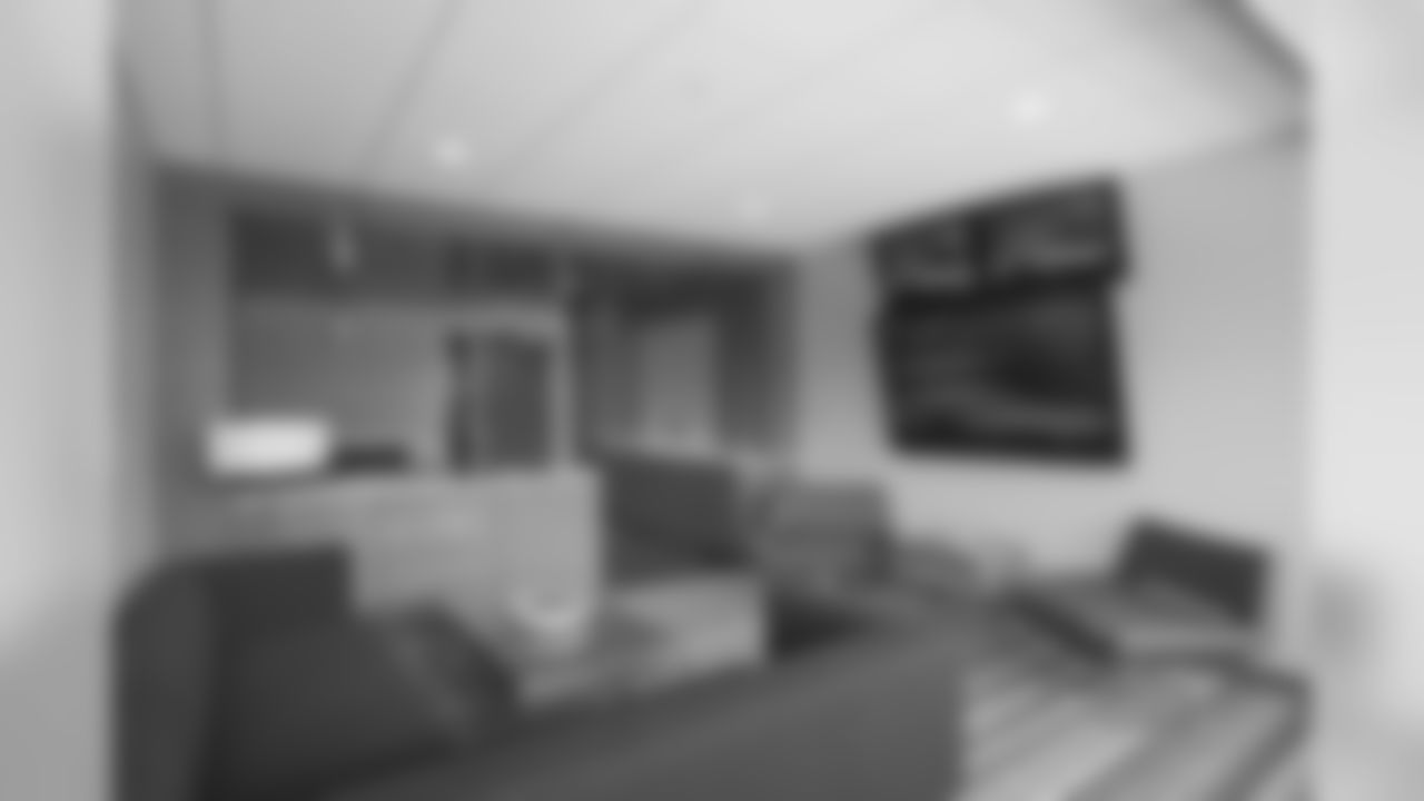 Couch and Kitchen in the Hertz Suites