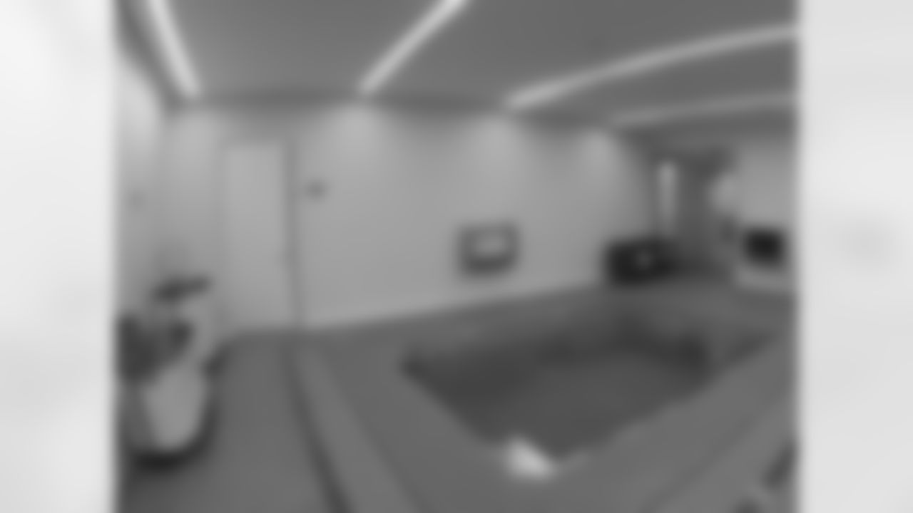 The HydroWorx physical therapy pool in the training room.