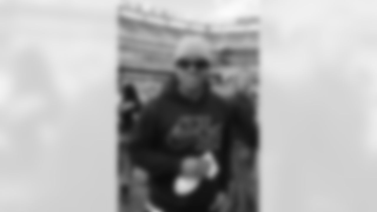 Toronto Blue Jays pitcher Marcus Stroman watched on as the Jets prepared to take on the Bills at MetLife Stadium.