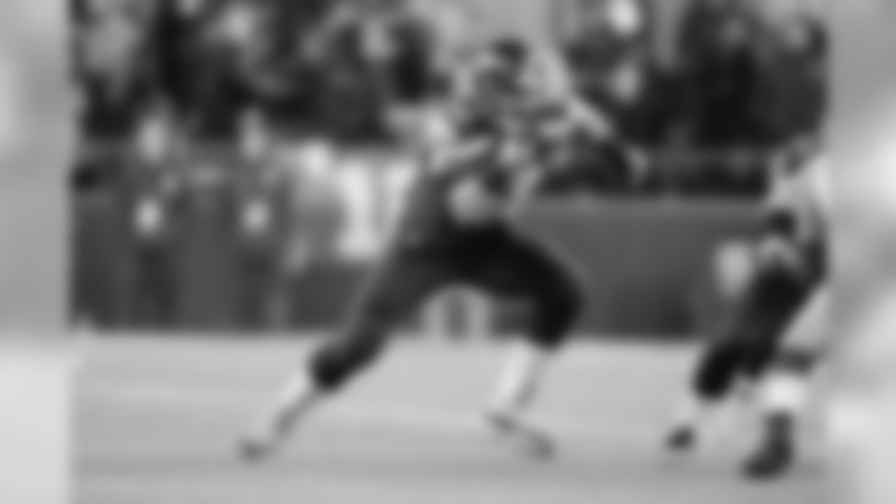 He didn't stay out of football for long though, returning for his senior season and shifting to outside linebacker and tight end. That same year, he also began selling hot dogs and fried dough outside of Fenway Park.