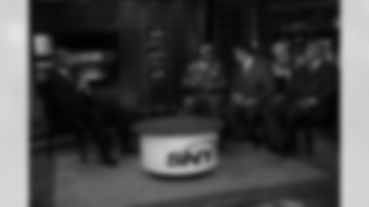 Gholston with Greg Buttle, Ray Lucas and Brian Custer at SNY