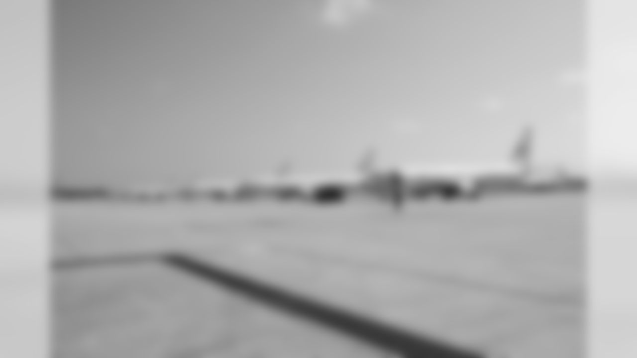 Planes lined up at Kadena Air Force Base in Okinawa, Japan.