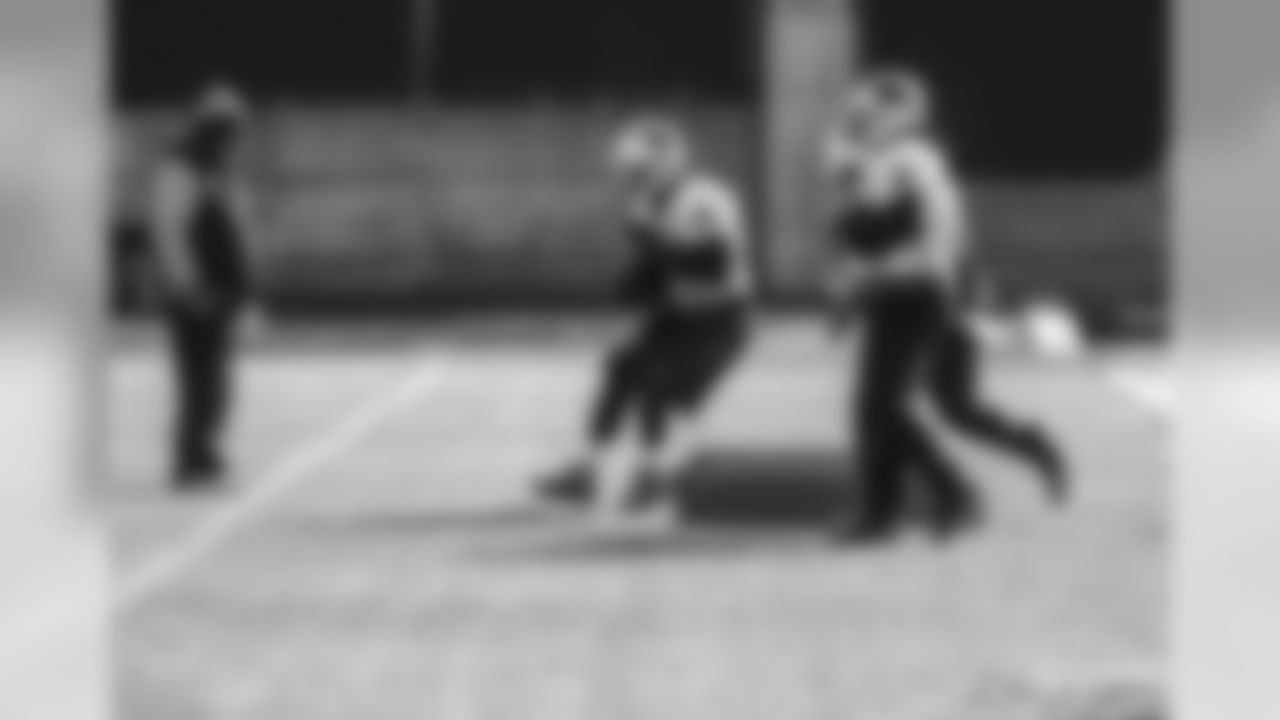 Running Backs Coach Jim Skipper and RB Brandon Wegher