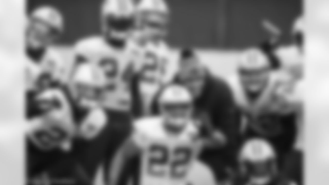 Defensive Line Coach Eric Washington and defensive backs