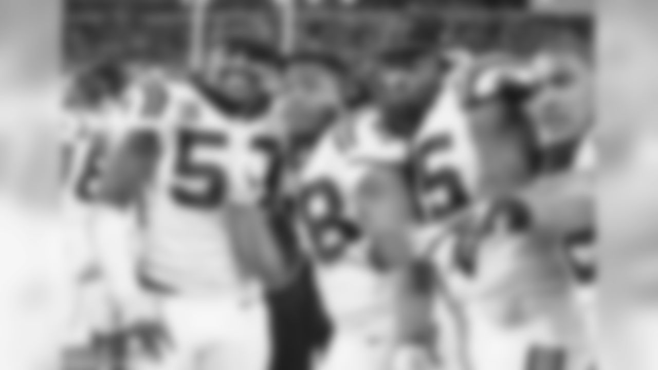 Thomas Davis, Jonathan Stewart, Charles Johnson and Dwan Edwards