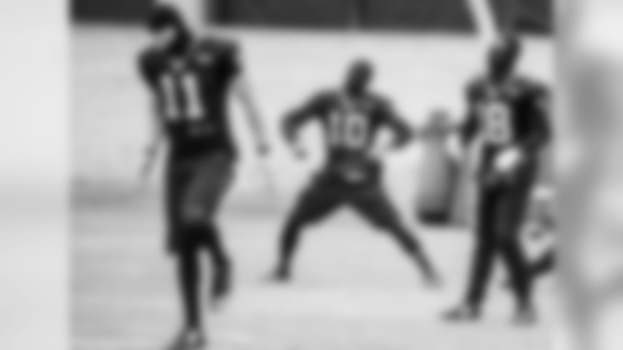 WRs Brenton Bersin, Philly Brown and Damiere Byrd