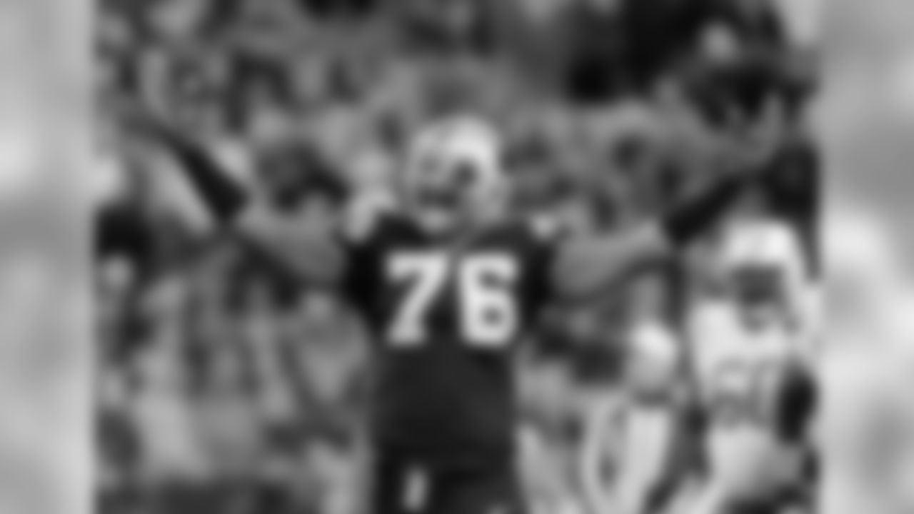 Carolina Panthers' Greg Hardy (76) celebrates after a sack against the New York Jets during the first half of an NFL football game in Charlotte, N.C., Sunday, Dec. 15, 2013. (AP Photo/Bob Leverone)