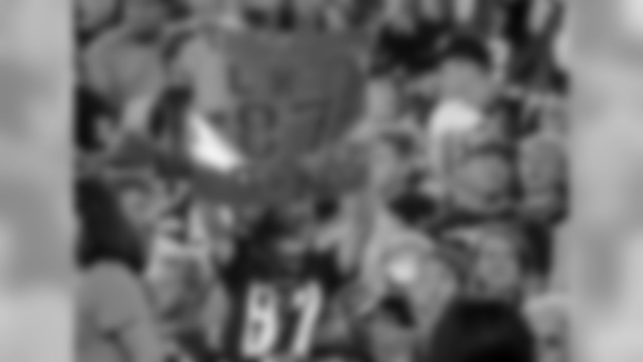 A young New England Patriots fan holds a sign referring to Patriots tight end Rob Gronkowski in the second half of an NFL preseason football game against the Jacksonville Jaguars, Thursday, Aug. 10, 2017, in Foxborough, Mass. (AP Photo/Steven Senne)