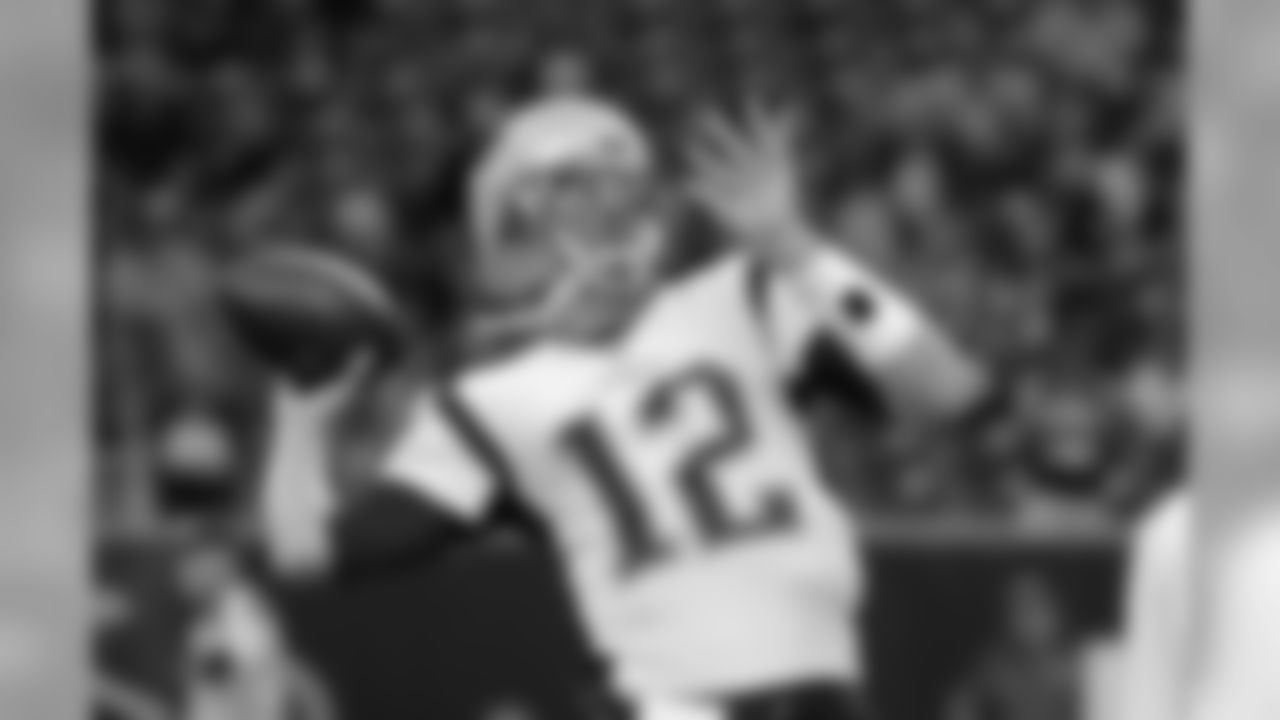 New England Patriots quarterback Tom Brady (12) warms up before an NFL football preseason game against the Houston Texans Saturday, Aug. 19, 2017, in Houston. (AP Photo/David J. Phillip)