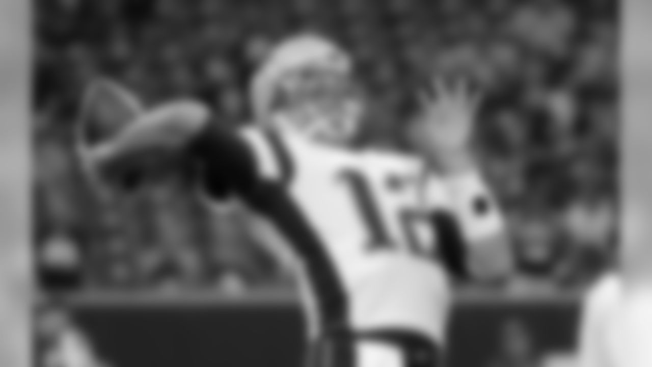 New England Patriots quarterback Tom Brady (12) warms up before an NFL football preseason game against the Houston Texans Saturday, Aug. 19, 2017, in Houston. (AP Photo/David J. Phillip)