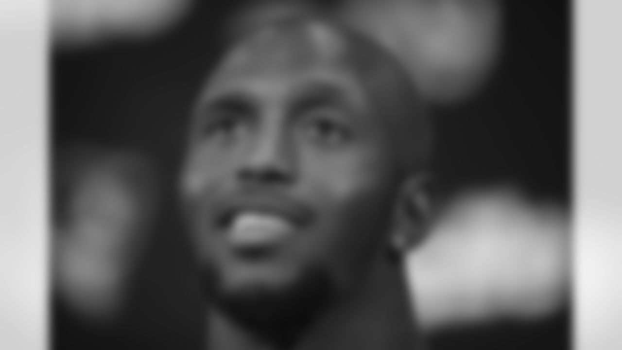 New England Patriots defensive back Devin McCourty speaks to the media following an NFL divisional playoff football game against the Houston Texans, Saturday, Jan. 14, 2017, in Foxborough, Mass. (AP Photo/Charles Krupa)