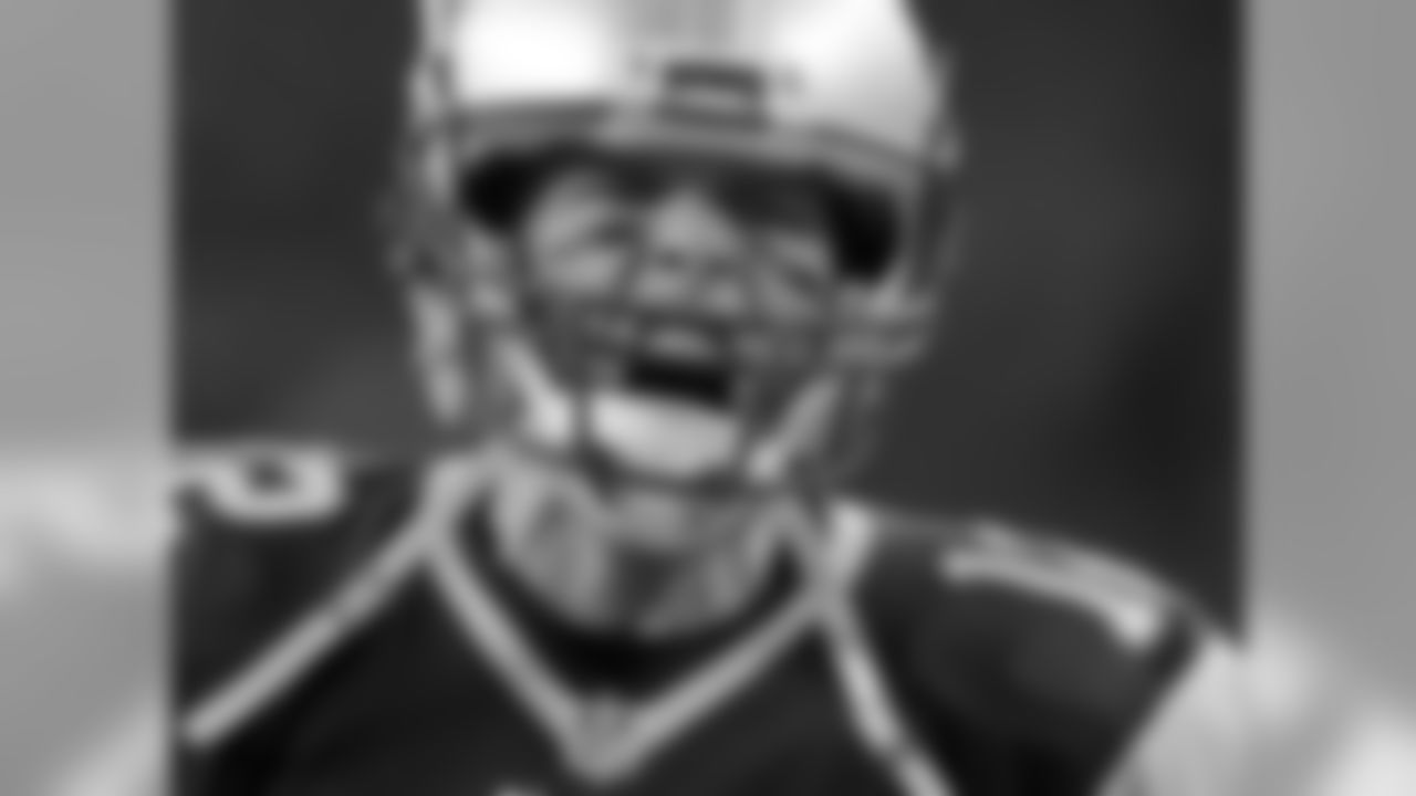 New England Patriots quarterback Tom Brady gets fired up as he takes the field for warm-up's before an NFL football game against the Baltimore Ravens, Monday, Dec. 12, 2016, in Foxborough, Mass. (AP Photo/Charles Krupa)