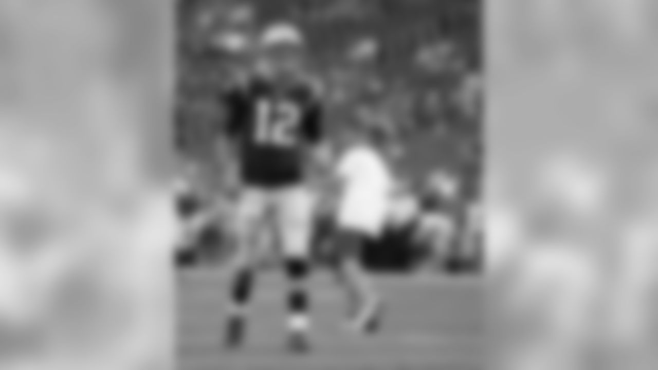 New England Patriots quarterback Tom Brady warms up before an NFL preseason football game against the Jacksonville Jaguars, Thursday, Aug. 10, 2017, in Foxborough, Mass. (AP Photo/Mary Schwalm)