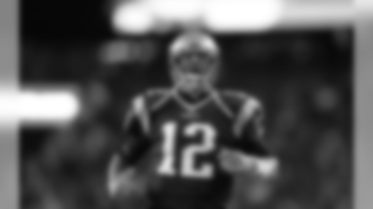 New England Patriots quarterback Tom Brady (12) yells as he makes his way onto the field prior to an NFL football game against the Seattle Seahawks on Sunday, Nov. 13, 2016, in Foxborough, Mass. (Aaron M. Sprecher via AP)