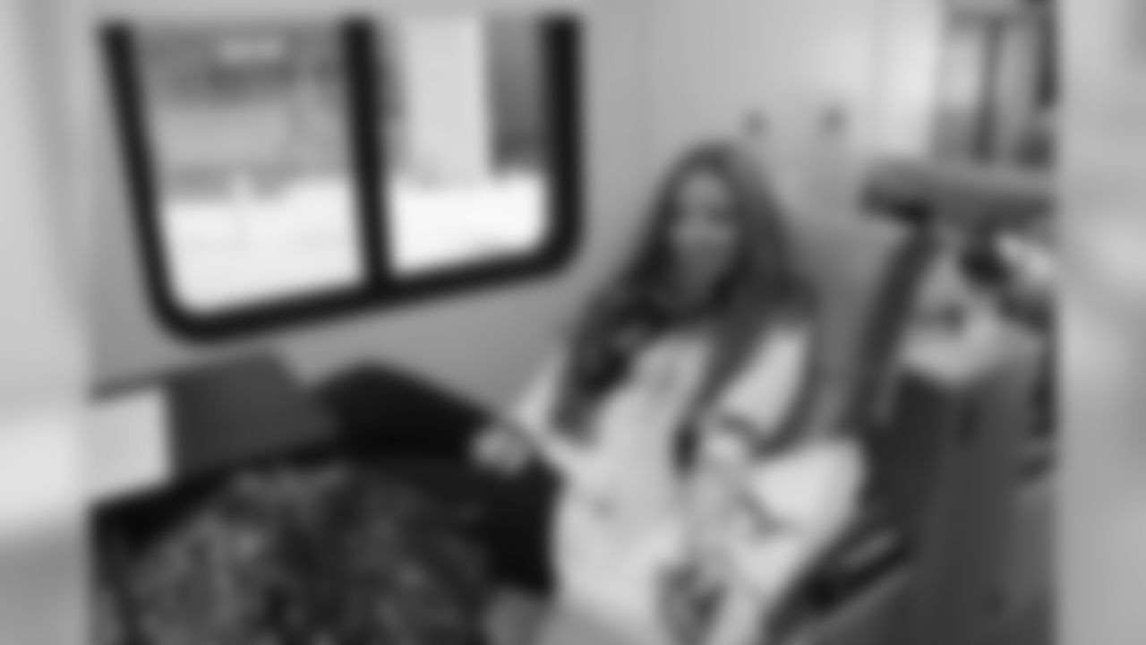 LisaMarie at the Kraft Family Blood Donor Center