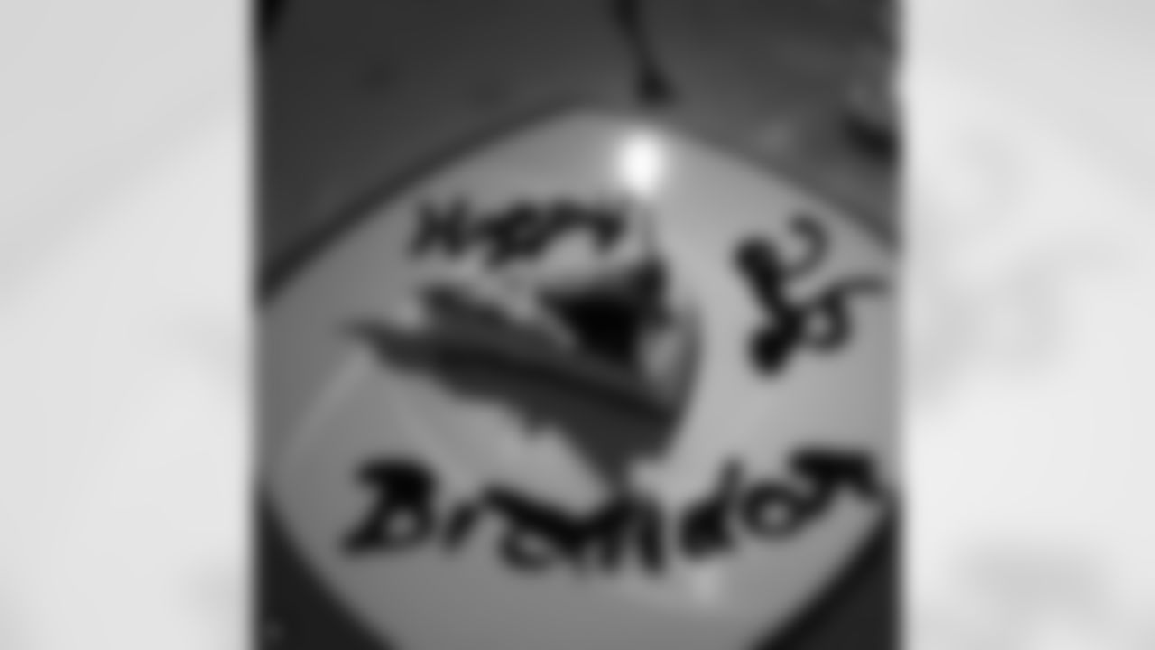 Brandon Bolden – Instagram (@bbhulksmash) : Only place to celebrate my bday @aria_northend and I don't do sweets normally but sheesh... thanx baby