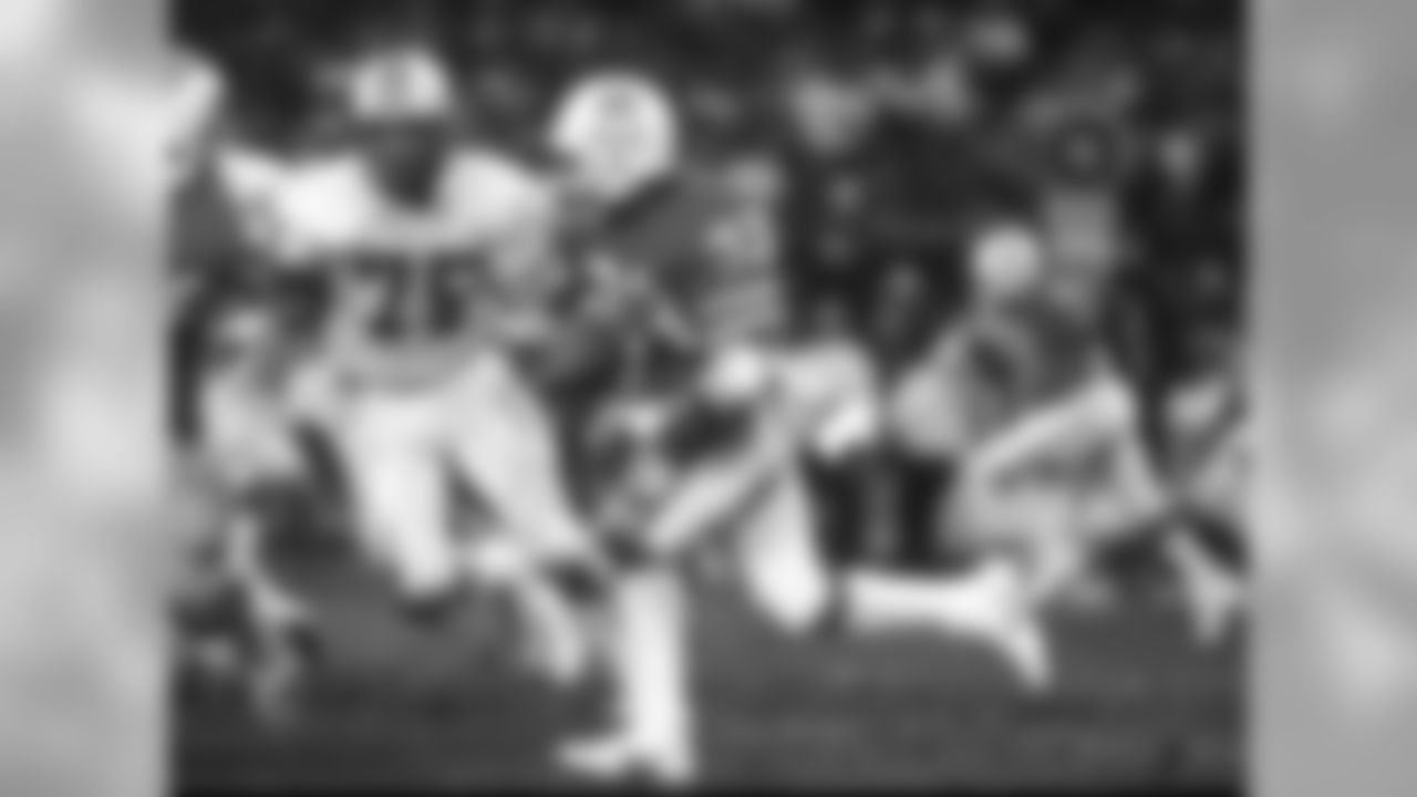 Jan. 8, 1983. The Patriots first wild card game didn't go as planned as they suffered a 28-13 loss to Miami at the Orange Bowl. Dolphins QB David Woodley had a near-perfect day, going 16 for 19 for 246 yards and two TDs. Patriots RB Tony Collins (pictured) had 35 rushing yards on seven carries.