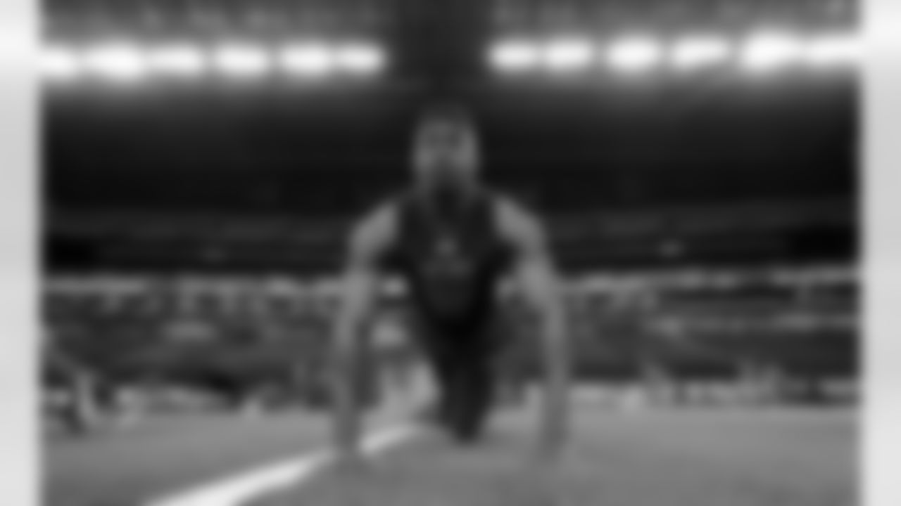 LSU wide receiver Carlos Henderson at the 2017 NFL Combine