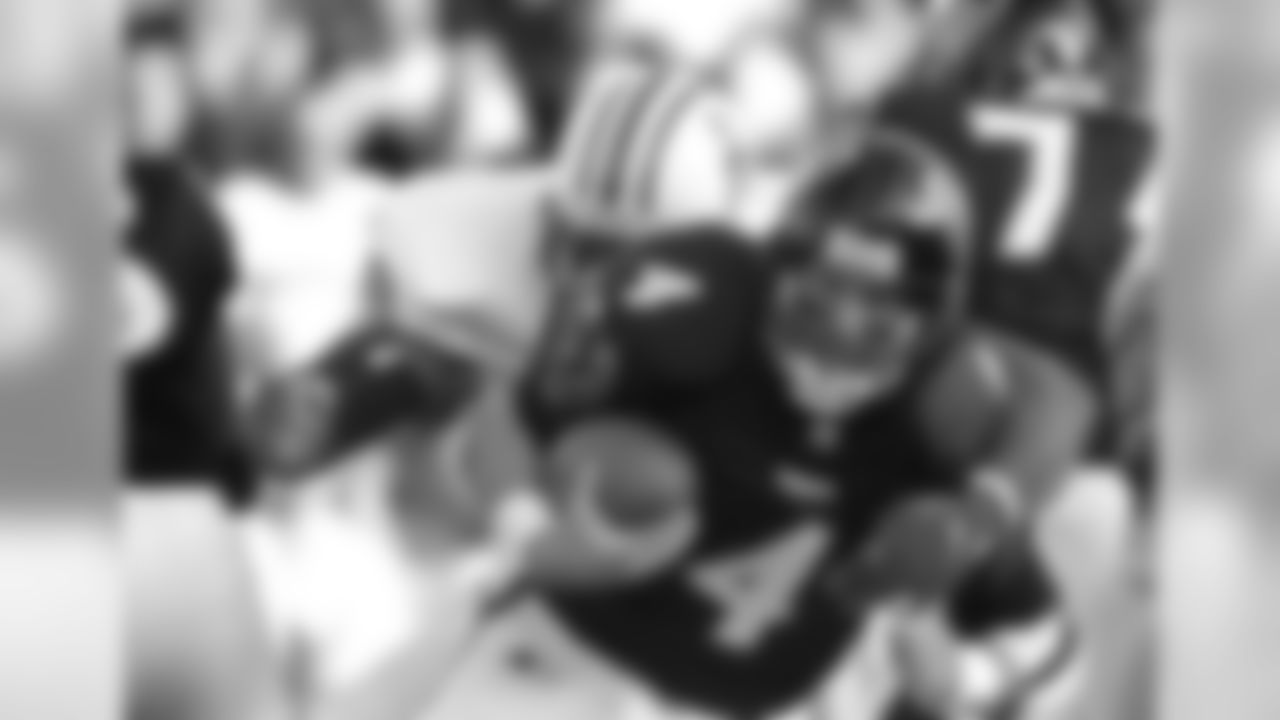 Jim Harbaugh with the Ravens in 1998.