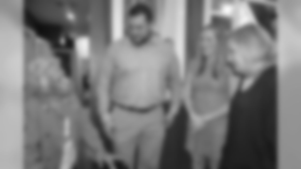 New Orleans Saints offensive lineman Tim Lelito joined the Touchdown Club of New Orleans for a dinner event at Dooky Chase.