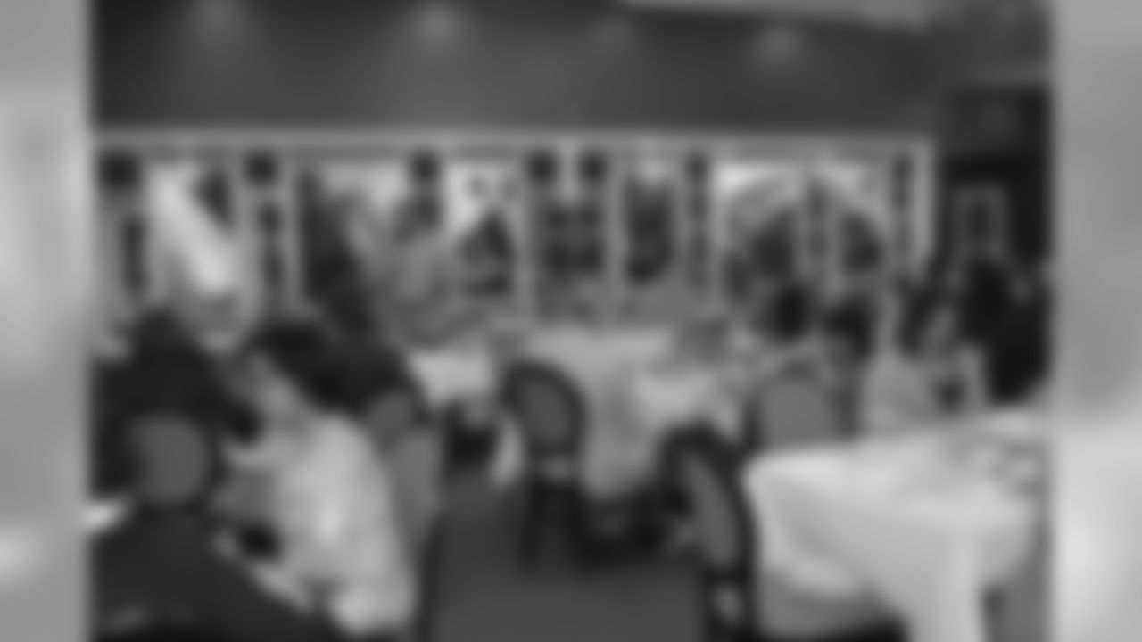 New Orleans Saints offensive lineman Tim Lelito joined the Touchdown Club of New Orleans for a dinner event at Dooky Chase.