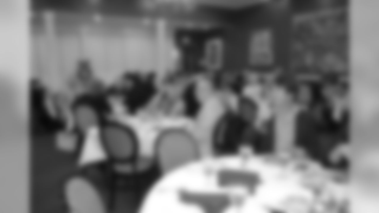 New Orleans Saints offensive lineman Tim Lelito joined the Touchdown Club of New Orleans for a dinner event at Dooky Chase.