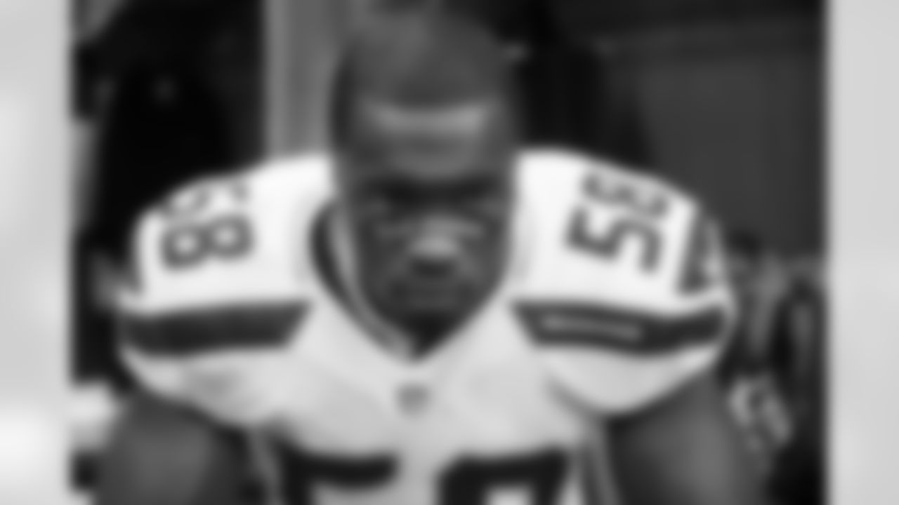 Linebacker Kevin Pierre-Louis wrote a personal message on his eye-black tape before the game.