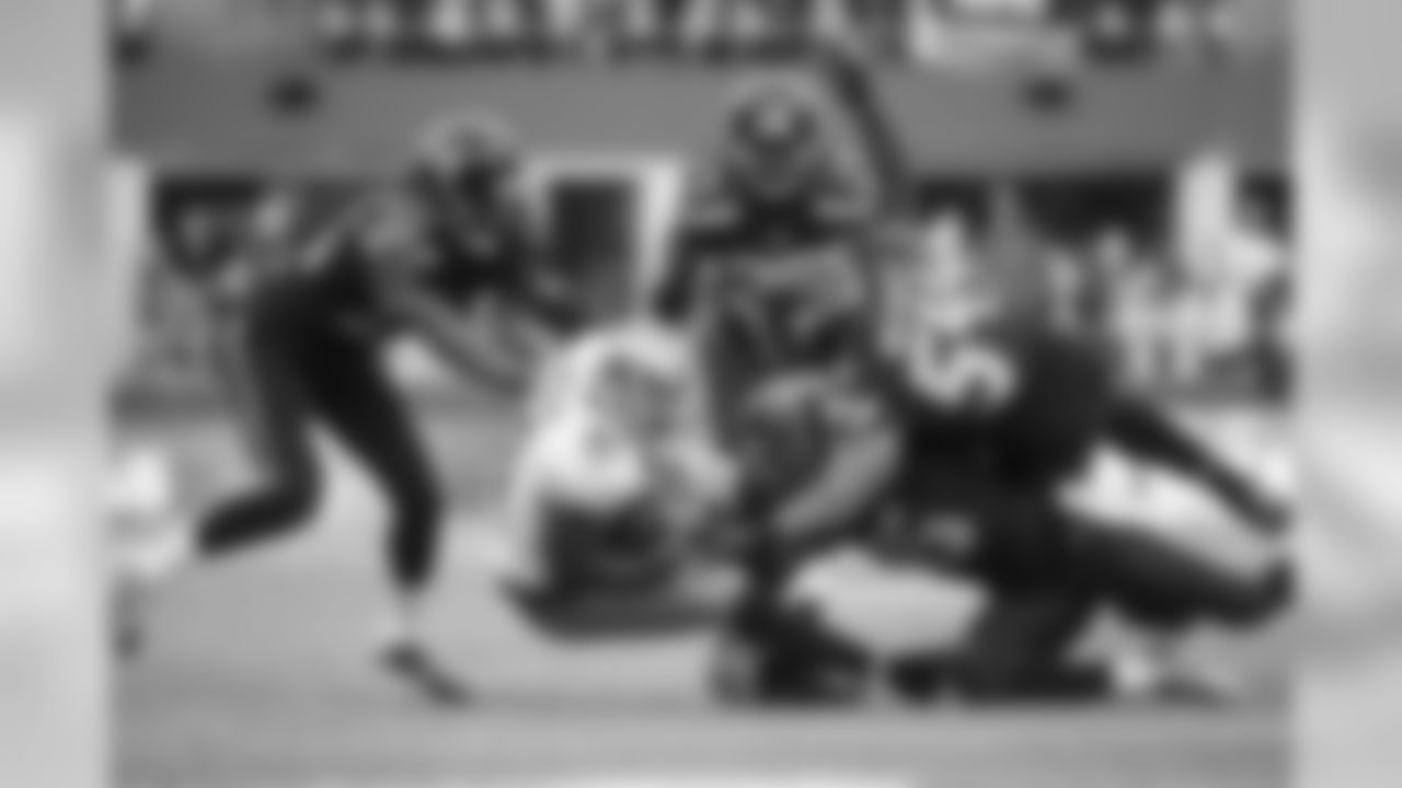 The Seahawks defense flew around, with Richard Sherman, Earl Thomas, DeShawn Shead and Bobby Wagner surrounding 49ers receiver Anquan Boldin.