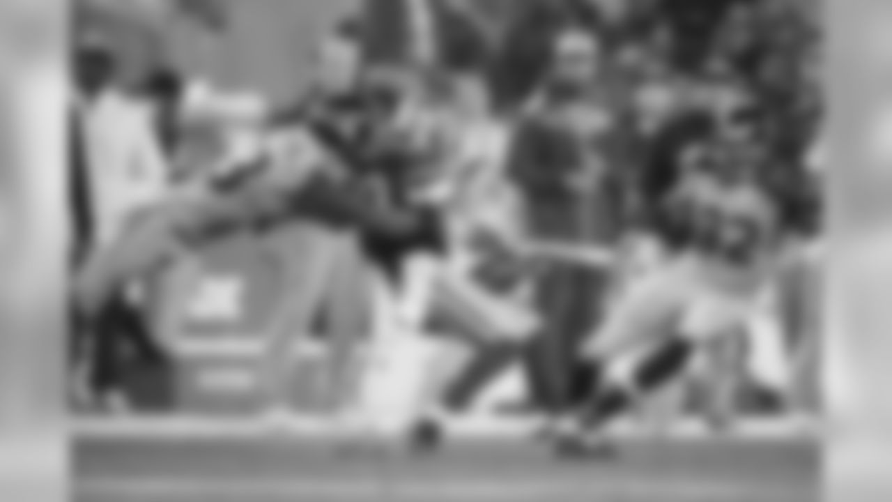 Ricardo Lockette has found his calling as a special teams ace, and proved it again by forcing this fumble by the 49ers Perrish Cox after a running punt by Jon Ryan. The fumble was recovered by Seattle's O'Brien Schofield.
