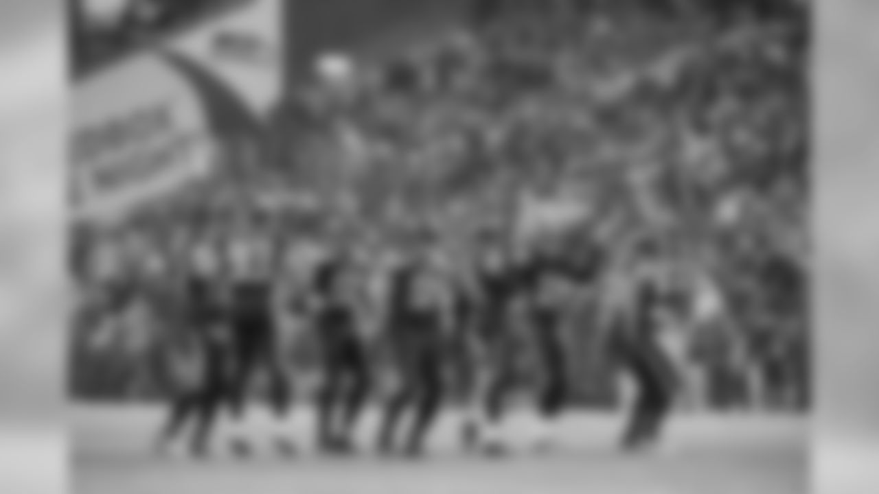 Seattle's defense dances in the rain between snaps as they pitched a second half shutout against the New York Giants on Sunday.