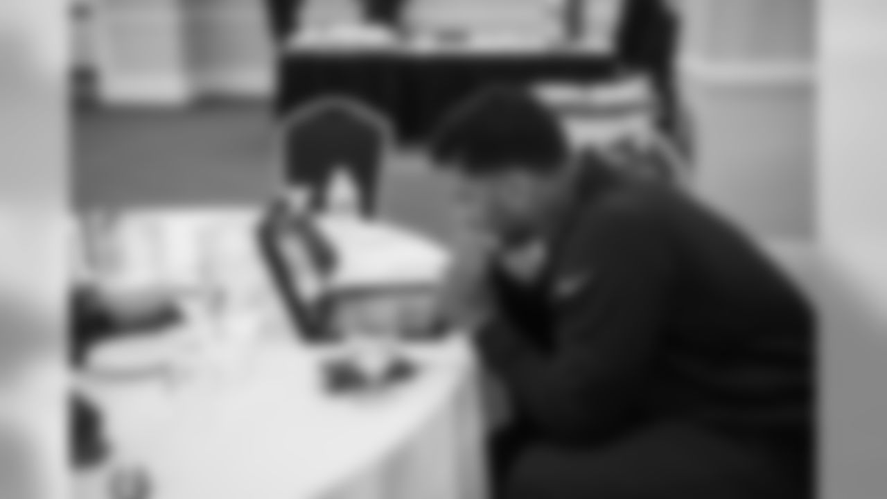 On Saturday morning, quarterback Russell Wilson was hard at work watching tape of the Packers in the team's meal room.