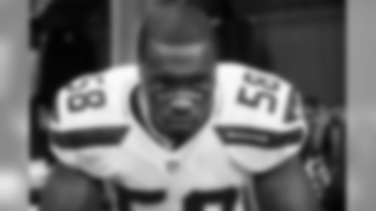 Linebacker Kevin Pierre-Louis wrote a personal message on his eye-black tape before the game.