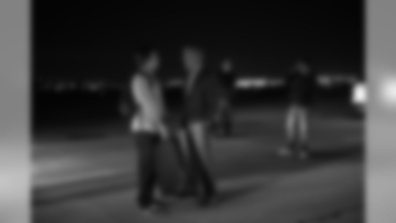 The team landed some three hours later in St. Louis, where the skies were clear and the ground was dry.