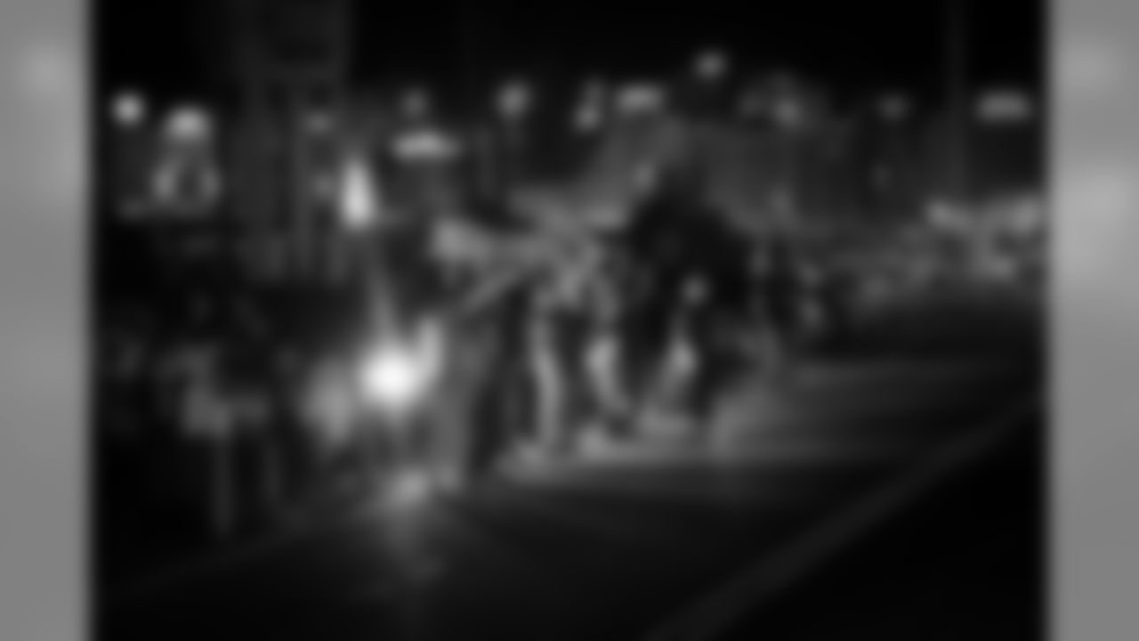 Back in Seattle, a group of enthusiastic members of the 12th MAN were waiting to greet the team. Time stamp on this photo is 3:02 am PT.