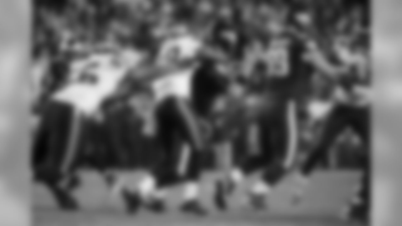 Defensive back Marcus Burley got a sack when he blitzed and tackled Philadelphia's Mark Sanchez in the fourth quarter.