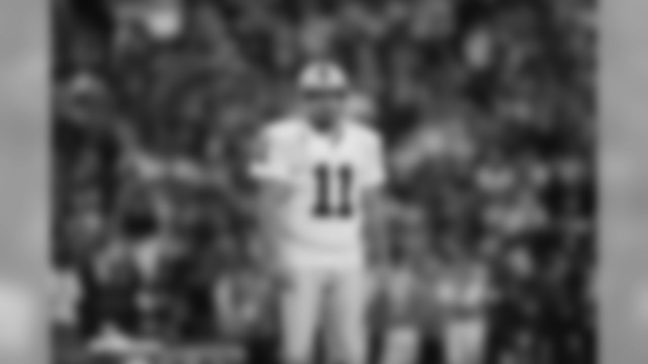 Oakland Raiders kicker Sebastian Janikowski (11) looks on during an NFL football game against the San Diego Chargers on Sunday, Dec. 18, 2016 in San Diego. Oakland won 19-16. (Aaron M. Sprecher via AP)