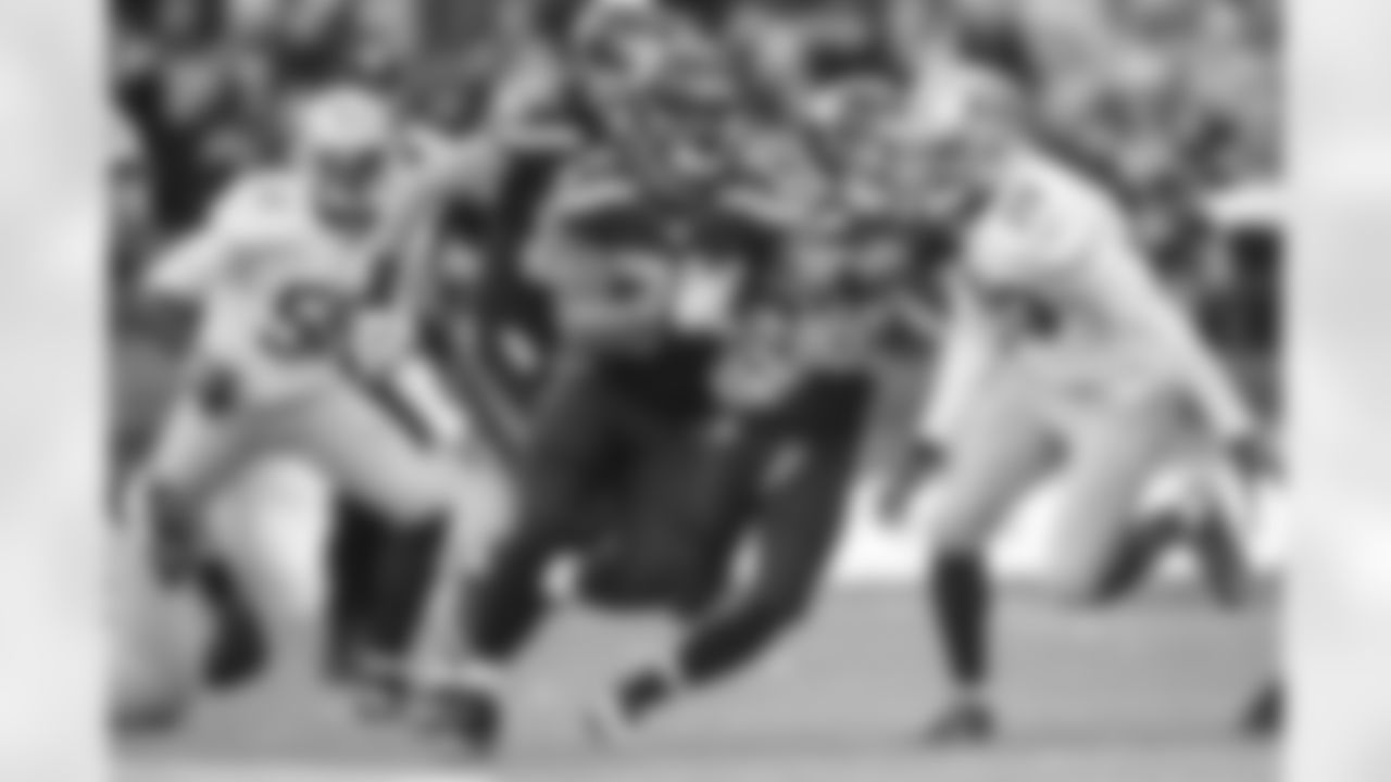 Thomas Rawls, playing in place of injured running back Marshawn Lynch, sliced, diced and barged his way through the San Francisco defense for 209 yards rushing, including this 30-yard gain.