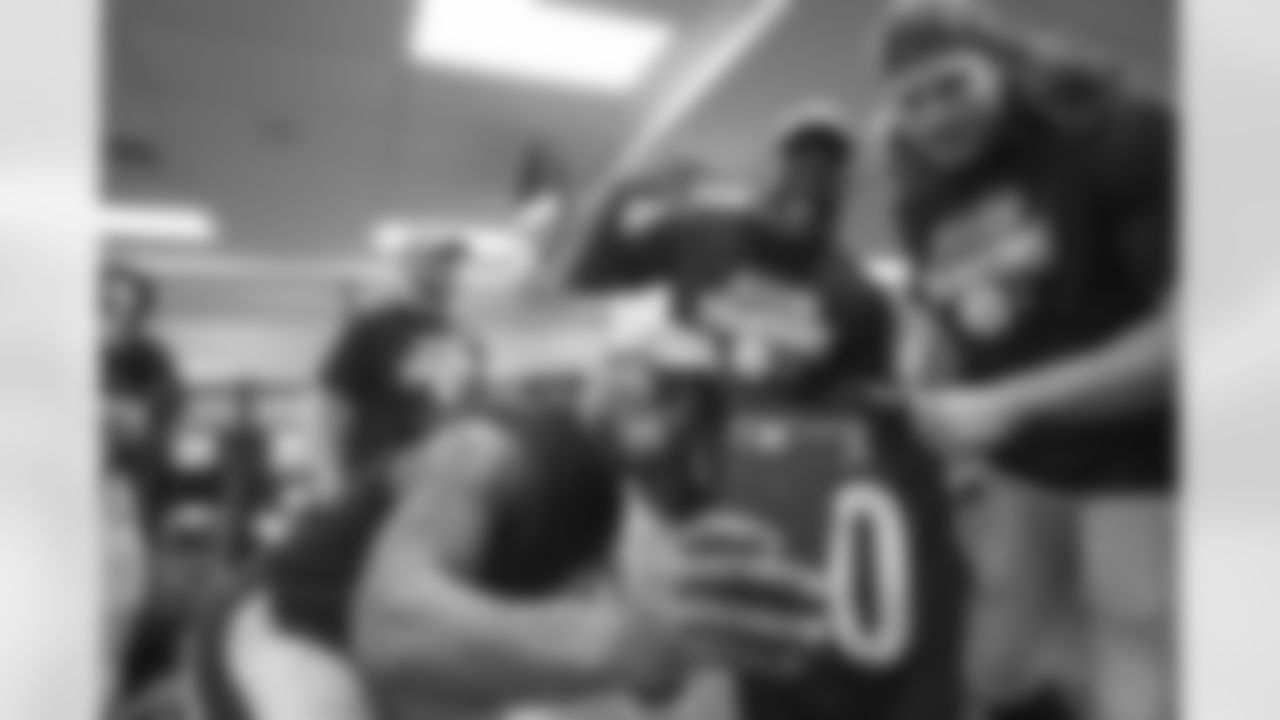 Le'Veon Bell, Arthur Moats, and Anthony Chickillo