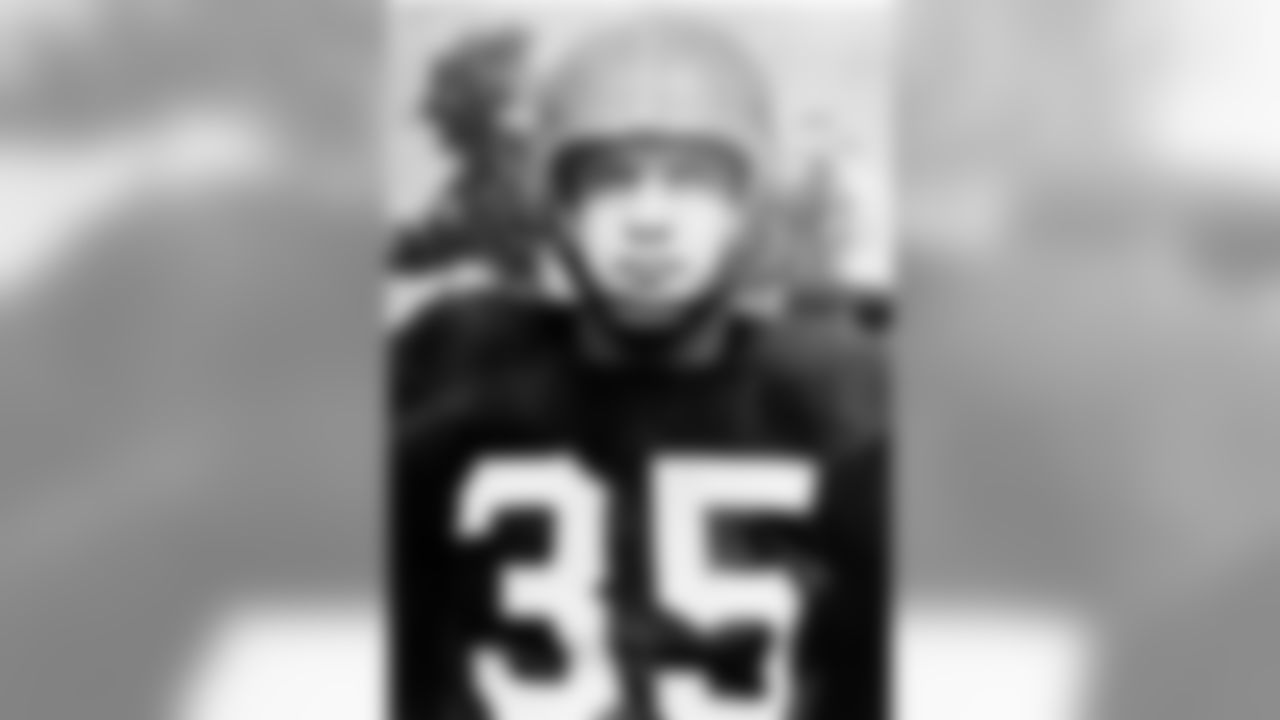 1942 BILL DUDLEY: Since the NFL-AFL merger in 1970, the Pittsburgh Steelers have rushed for more yards than any other team in the league, and their edge is not insubstantial. So, who is the last Steelers back to lead the NFL in rushing? Wrong, it was Bill Dudley, a tailback in the teams single-wing offense during his era. Dudley led the NFL in rushing twice during his time with the Steelers, first as a rookie with 696 yards on 162 attempts, and then his 1946 season was an all-timer. In 1946, Dudley led the NFL in rushing (604 yards on 146 attempts), but he also led the NFL in punt returns (385 yards on 27 returns for a 14.3 average), and he led the NFL in interceptions (10 that he returned for 242 yards), and he led the NFL in fumble recoveries (seven). He also served as the teams punter with a 40.2 average, and he passed for 438 yards and two touchdowns. Hall of Fame, Class of 1966.